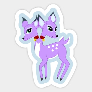 The Twins (purple) Sticker